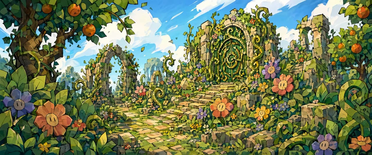 Establishing plate for Garden Ruins